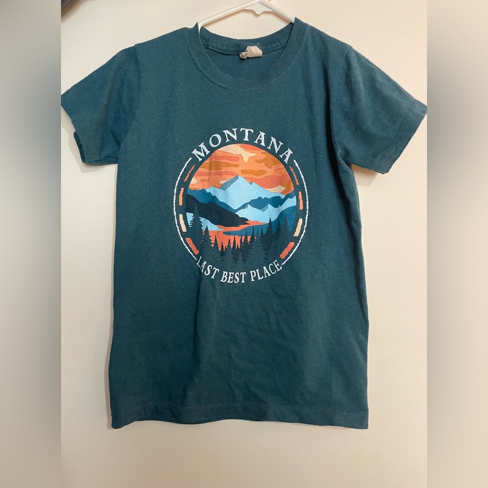 Brand: BCO Mountain— Size: Small— Color(s): Dark Teal, Orange, Light Blue